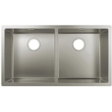Кухонна мийка під стільницю на дві чаші Stainless Steel Hansgrohe S719-U765 43430800