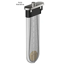 Шланг для лійки врізний у борт ванни Matt White Hansgrohe SBox Square 28010700