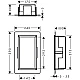Настенная ниша с встроенной рамкой Matt White Hansgrohe XtraStoris Original 56057700