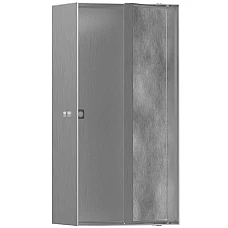 Настінна ніша з дверцятами Brushed Stainless Steel Hansgrohe XtraStoris Rock 56082800