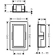 Настенная ниша с рамкой Brushed Black Chrome Hansgrohe XtraStoris Individual MW 56096340
