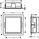 Настінна ніша з рамкою Matt White Hansgrohe XtraStoris Individual MW 56099700