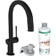 Смеситель кухонный сет из Harmony Matt Black HANSGROHE Aqittura M91 FilterSystem 210 1jet pull-out Sbox 76800670