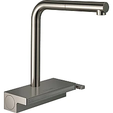 Змішувач кухонний з витяжним виливом Sbox Stainless Steel HANSGROHE Aquno Select M81 250 2jet 73830800