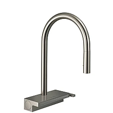 Змішувач кухонний з витяжним виливом Sbox Stainless Steel HANSGROHE Aquno Select M81 170 3jet 73831800