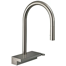 Змішувач кухонний з витяжним виливом Stainless Steel Finish HANSGROHE Aquno Select M81 170 3jet 73837800