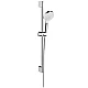 Душевой набор 0.65м EcoSmart 9л/мин: белый/хромированный HANSGROHE Crometta Vario 26534400
