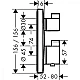 Термостат прихованого монтажу двох режимний Brushed Black Chrome HANSGROHE Ecostat Square 15714340