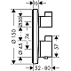 Термостат прихованого монтажу запірно-перемикаючий двохрежимний Polished Gold Optic HANSGROHE Ecostat Square 15758990