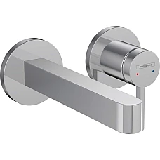 Смеситель для умывальника со стены Chrome HANSGROHE Finoris 165 76051000