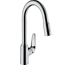 Смеситель для кухни с выдвижным изливом 2Jet HANSGROHE M42-H220 Sbox Chrome 71820000
