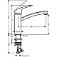 Смеситель для кухни HANSGROHE Focus 160 73885000