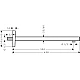 Кронштейн для верхнего душа E Chrome HANSGROHE 27694000