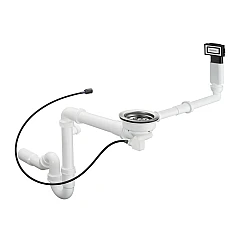 Сифон D16-12 Automatic с переливом для мойки из композита на одну чашу Select Hansgrohe 43947000