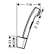 Гигиенический ручной душ Brushed Black Chrome HANSGROHE 96907340