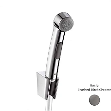 Гигиенический ручной душ Brushed Black Chrome HANSGROHE 96907340