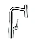 Змішувач кухонний з витяжним виливом 2jet HANSGROHE Metris Select 240 73822000