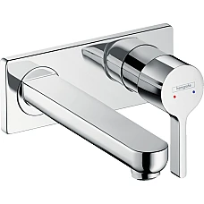 Смеситель для умывальника со стены 225 мм Chrome HANSGROHE Metris S 31163000