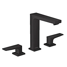 Смеситель для умывальника на 3 отверстия HANSGROHE Metropol 160 Matt Black 32515670