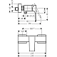 Смеситель для душа Brushed Black HANSGROHE Metropol 32560340