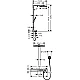 Душова система з термостатом біла/хромована HANSGROHE Rainmaker Select Showerpipe 460 27106400
