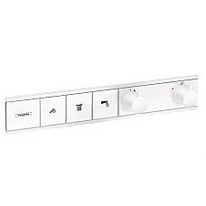 Термостат прихованого монтажу на 3 клавіші Matt White HANSGROHE RainSelect 15381700