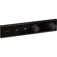 Термостат скрытого монтажа на 2 клавиши Matt Black HANSGROHE RainSelect 15380670