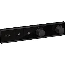 Термостат скрытого монтажа на 2 клавиши Matt Black HANSGROHE RainSelect 15380670
