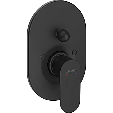 Змішувач прихованого монтажу ванна/душ верхня частина 200 Matt Black HANSGROHE Rebris S 72449670