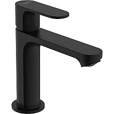 Смеситель для умывальника с металлическим д/к Matt Black HANSGROHE Rebris S 110 Coolstart 72527670