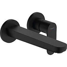 Змішувач для раковини зі стіни прихований монтаж 200 мм Matt Black HANSGROHE Rebris S 72528670