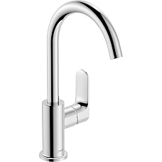 Змішувач для умивальника рух носик з д/к pop-up Chrome HANSGROHE Rebris S 210 72536000