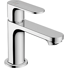 Смеситель для умывальника с металлическим д/к. Chrome Hansgrohe Rebris S 80 Coolstart 72584000