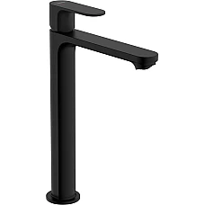 Смеситель для умывальника с д/к pop-up Matt Black HANSGROHE Rebris S 240 CoolStart EcoSmart+ 72590670