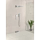Переключатель на 3 клавиши, цвет черный/хромированный HANSGROHE ShowerSelect Glass 15736600
