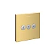 Переключатель на 3 клавиши Polished Gold Optic HANSGROHE ShowerSelect 15764990