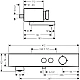 Термостат 412 мм для ванни Matt White HANSGROHE ShowerTablet Select 24340700