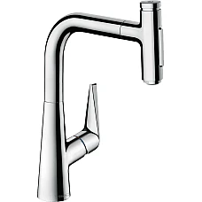 Змішувач кухонний з витяжним виливом Sbox Hansgrohe Talis 220 2jet 73868000