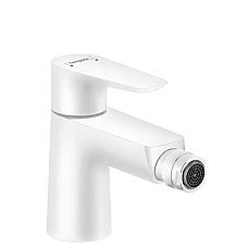 Змішувач для біде із зливним гарнітуром Matt White HANSGROHE TALIS E 71720700