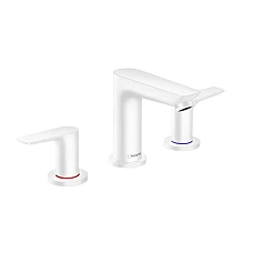 Змішувач для умивальника на 3 отвори Matt White HANSGROHE TALIS E 71733700