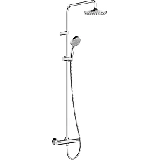 Душевая система 1jet EcoSmart с термостатом Chrome HANSGROHE Vernis Blend Showerpipe 200 26089000