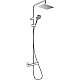 Душова система EcoSmart з термостатом Chrome HANSGROHE Vernis Shape Showerpipe 230 26097000