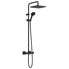 Душевая система с термостатом Matt Black HANSGROHE Vernis Shape Showerpipe 240 26427670