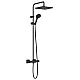 Душевая система с термостатом Matt Black HANSGROHE Vernis Shape Showerpipe 240 26427670