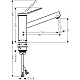 Смеситель кухонный Matt Black HANSGROHE Zesis M33 150 1jet 74802670
