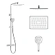 Душова система з термостатом IMPRESE CENTRUM T-15300LT хром