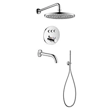 Душова система з термостатом IMPRESE Smart Click ZMK101901225 хром