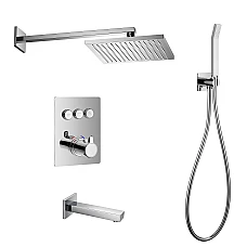 Душова система прихованого монтажу IMPRESE Smart Click ZMK101901231 чорний матовий