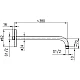 Душовий кронштейн KFA ARMATURA HEXA RING 835-030-00 L=380