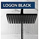 Черная душевая система с термостатом KFA ARMATURA LOGON 5746-910-81